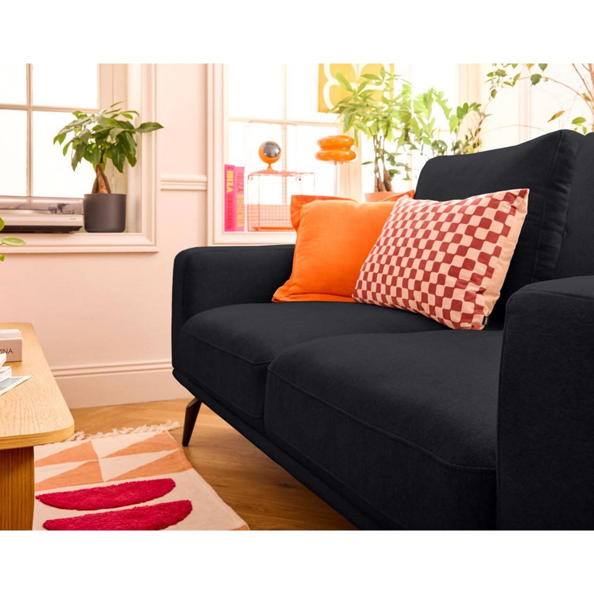 LISA DESIGN Vicence - canapé droit 2 places en tissu