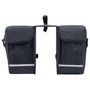 Voir la diapositive 2 : VIDAXL Sac de vélo double pour porte bagages étanche 35 L Noir