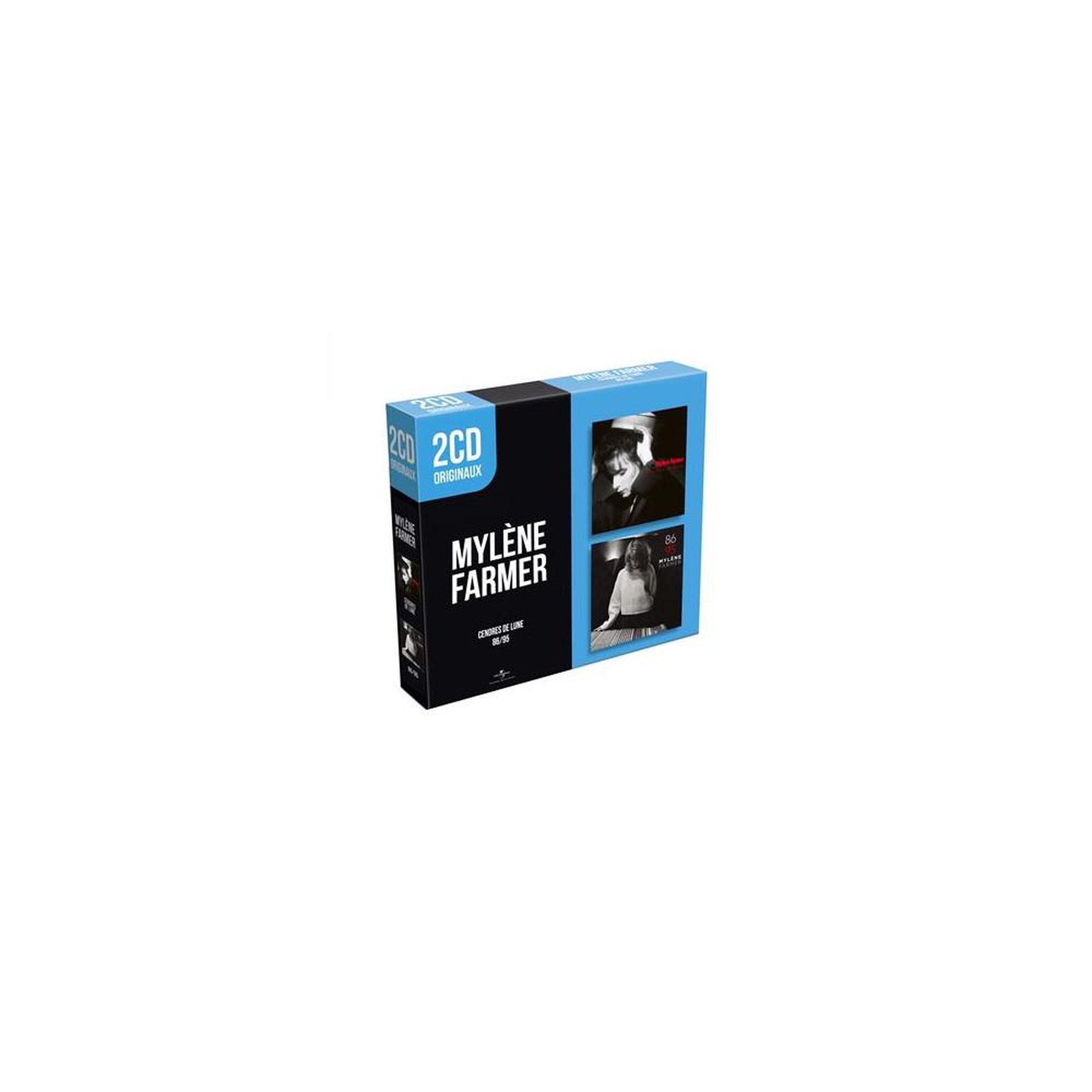 Coffret cd 2 disques mylène farmer « cendres de lune » et « 86/95 » original variété française