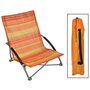 HI HI Chaise de plage pliable Orange 65x55x25/65 cm