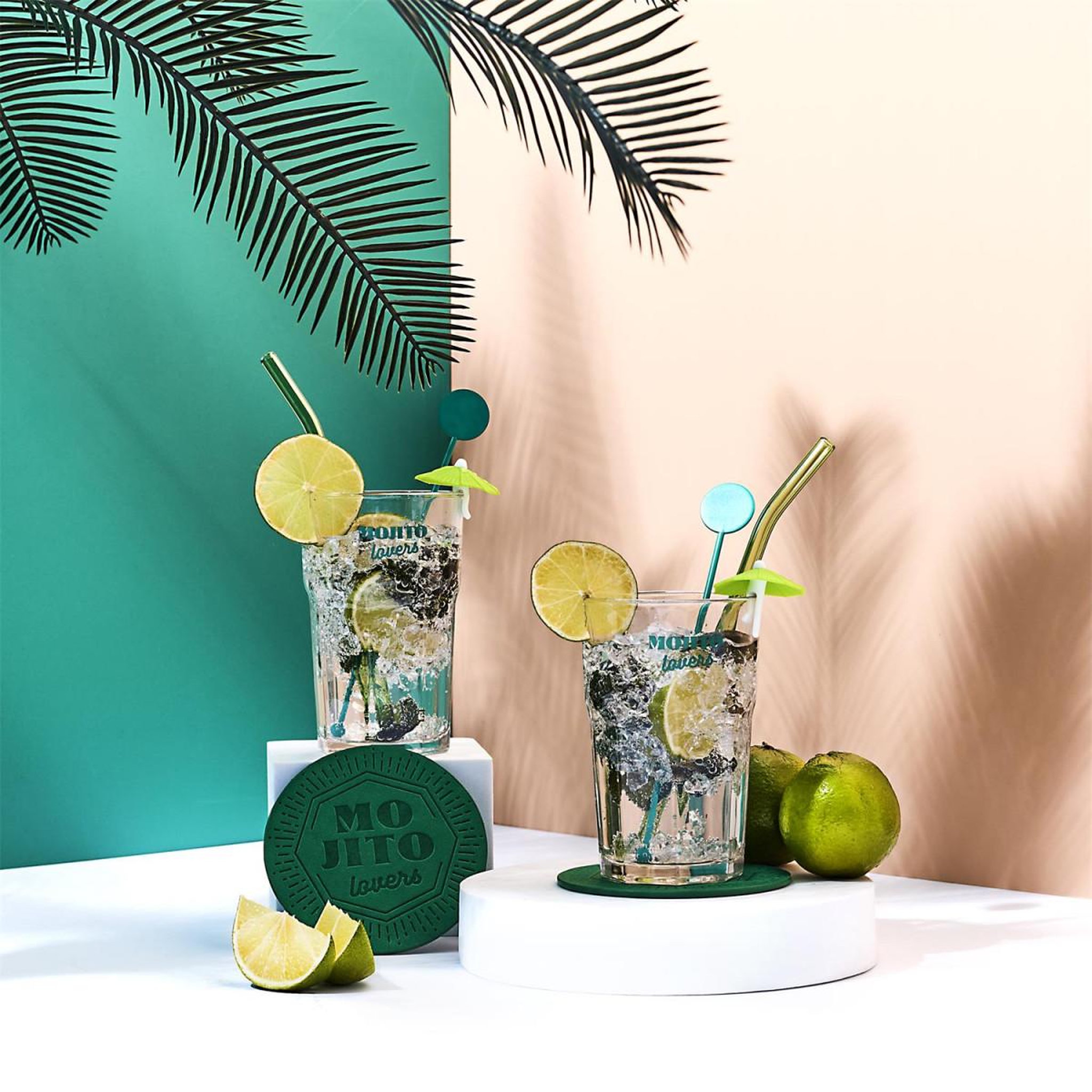 Voir la diapositive 5 : COOK CONCEPT Coffret cocktail 10 pièces  mojito  12cm vert