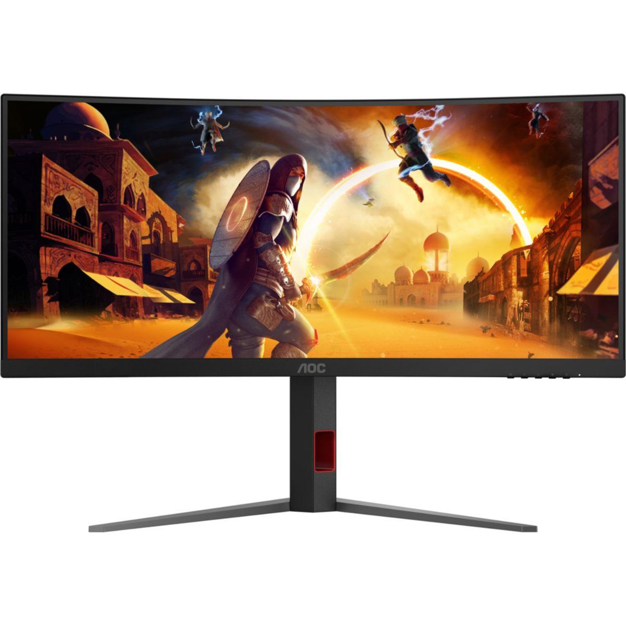 AOC Ecran pc gamer cu34g4z 34  incurvé 1500r uwqhd 240hz fast va hdr 400 adaptive-sync