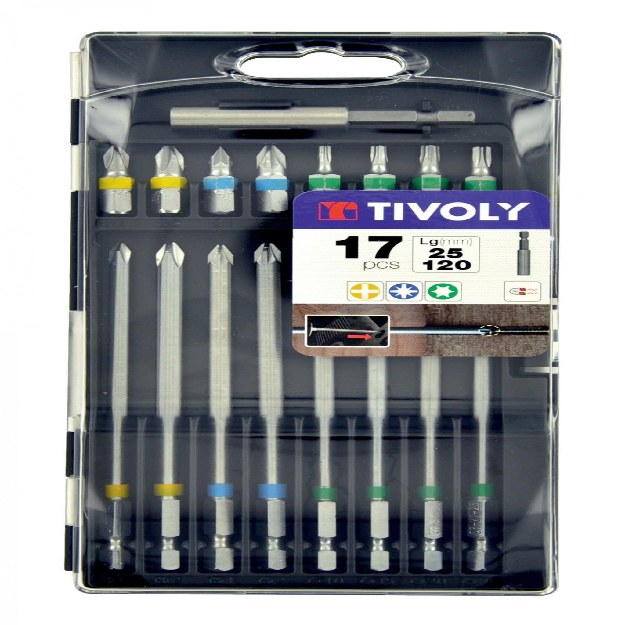 TIVOLY Coffret de vissage extra-long TIVOLY
