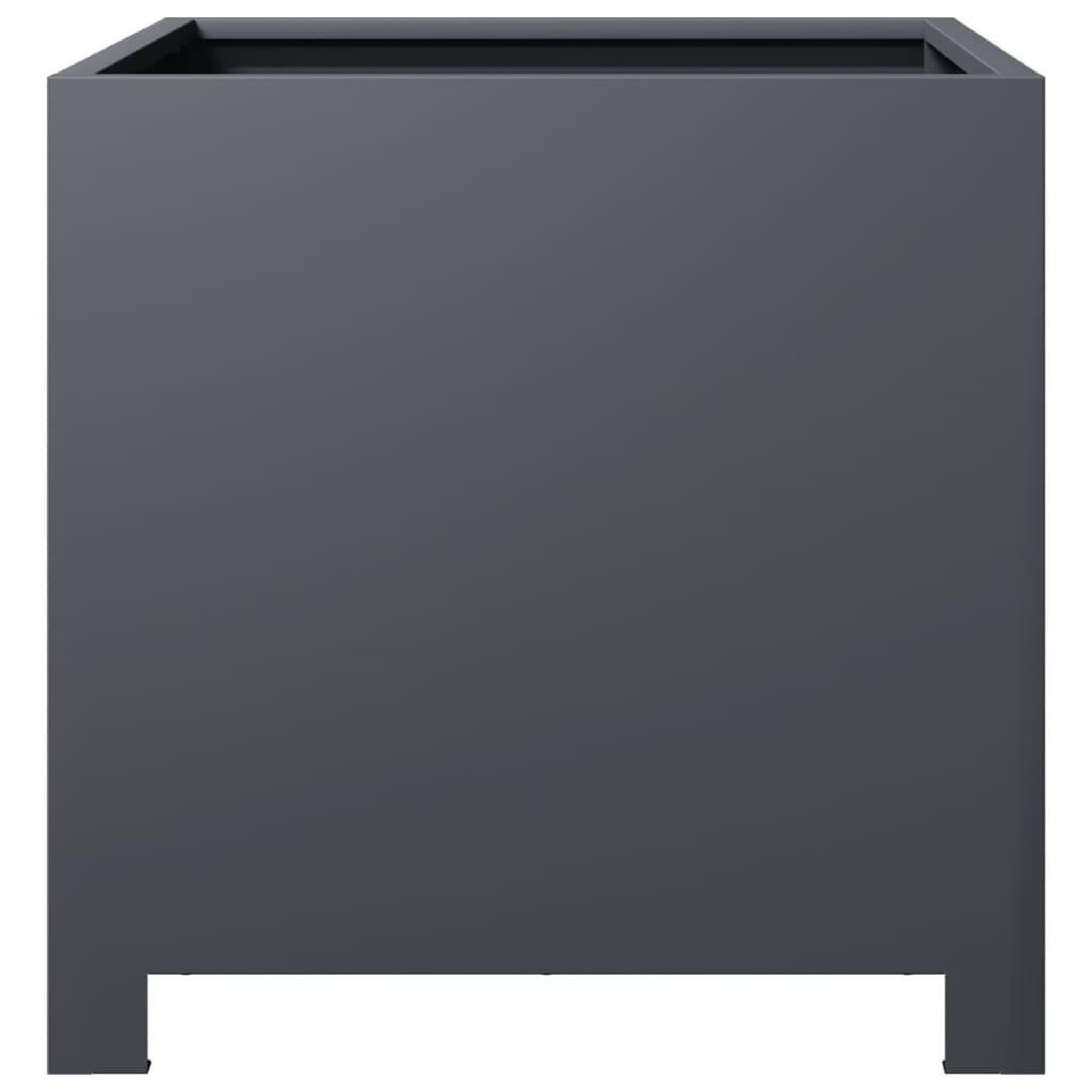 Voir la diapositive 4 : VIDAXL Jardiniere anthracite 40x40x40 cm acier