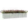 Voir la diapositive 3 : VIDAXL Lit sureleve de jardin 400x80x77 cm Acier galvanise Argente