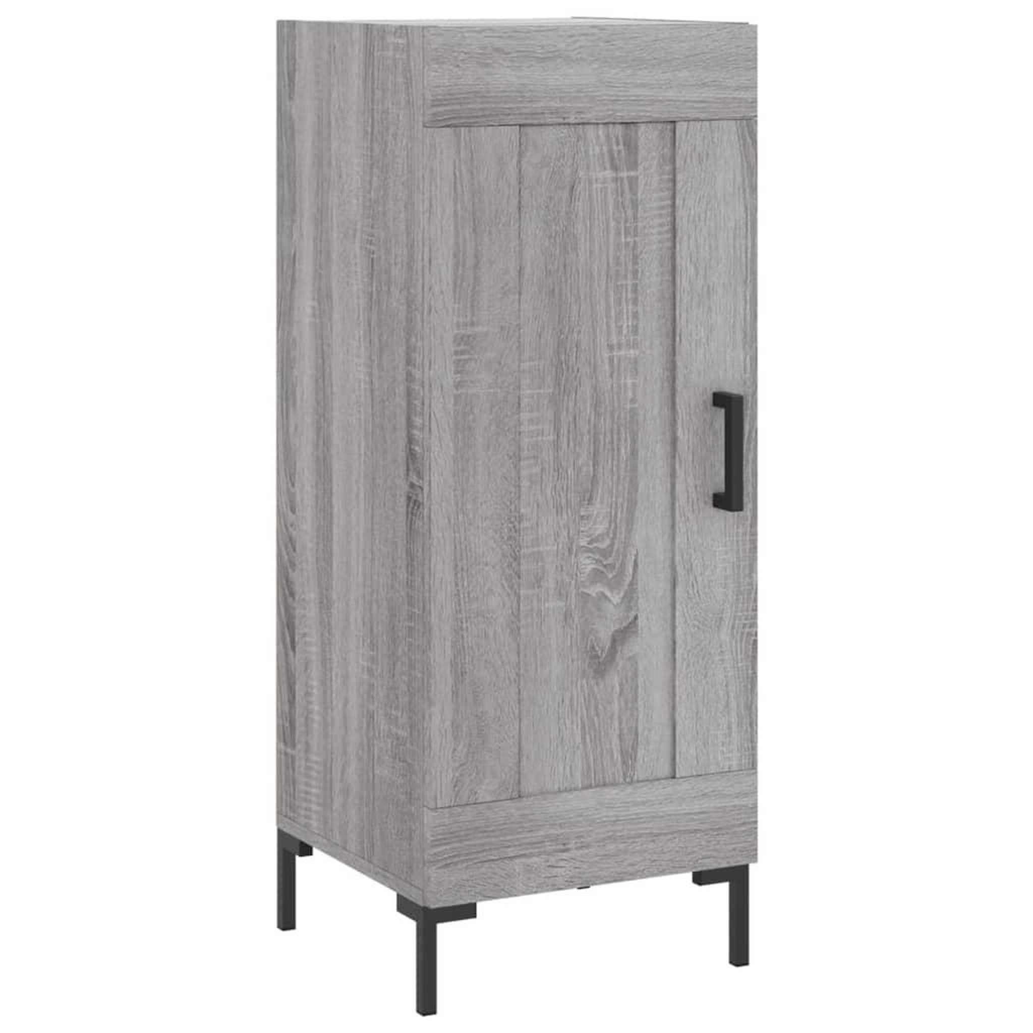 Voir la diapositive 2 : VIDAXL Buffet Sonoma gris 34,5x34x90 cm Bois d'ingenierie