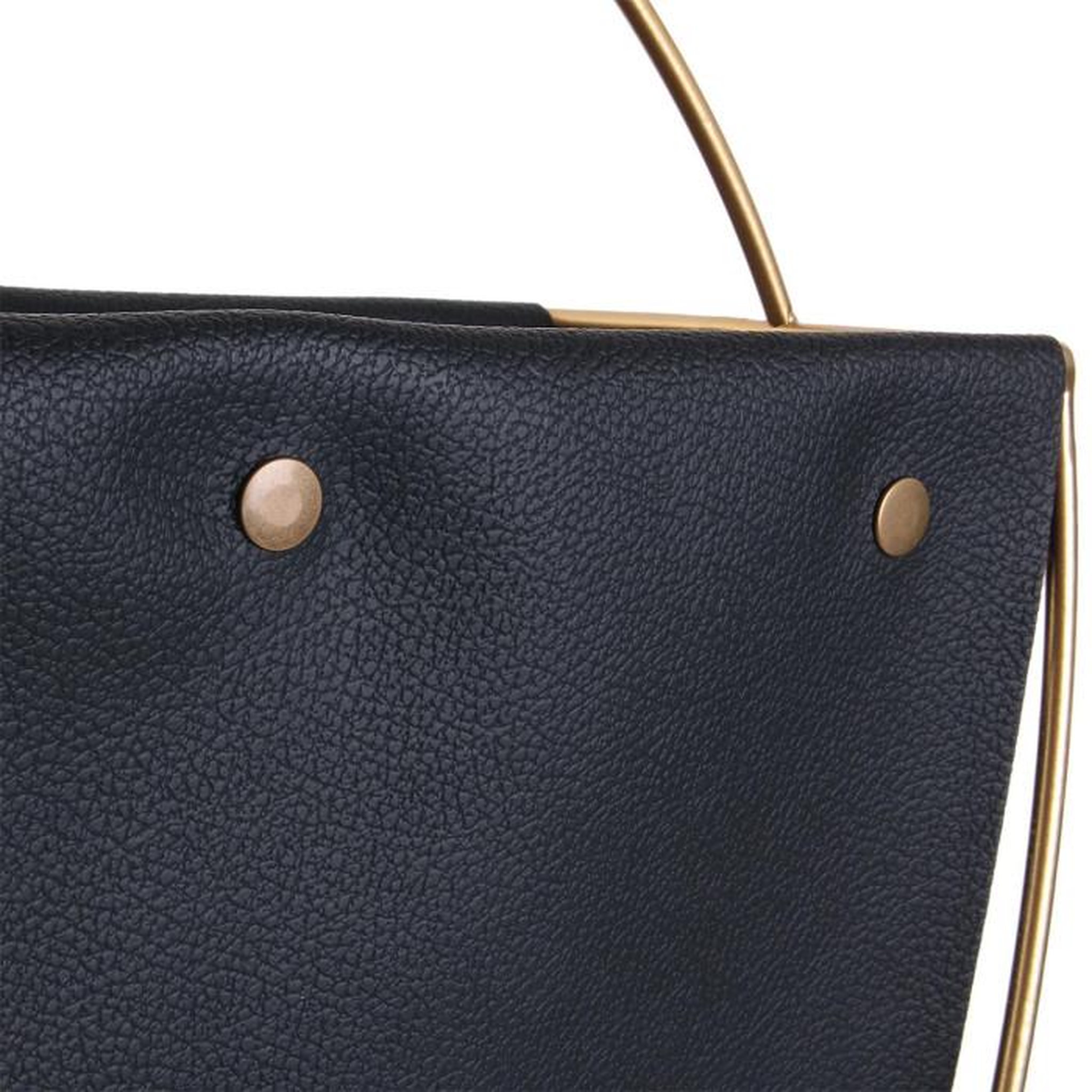 Voir la diapositive 4 : Paris Prix Porte-Revues Design  Vermont  41cm Noir & Or