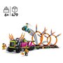 Voir la diapositive 4 : LEGO City 60357 - Le défi de cascade : les cercles de feu, Jouet Moto de Cascadeur avec Camion et Minifigurines