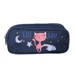 Bagtrotter Bagtrotter Trousse scolaire 2 compartiments Lili Lou Bleu