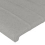 Voir la diapositive 5 : VIDAXL Tete de lit a LED Gris clair 147x16x118/128 cm Tissu