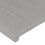 Voir la diapositive 5 : VIDAXL Tete de lit a LED Gris clair 147x16x118/128 cm Tissu