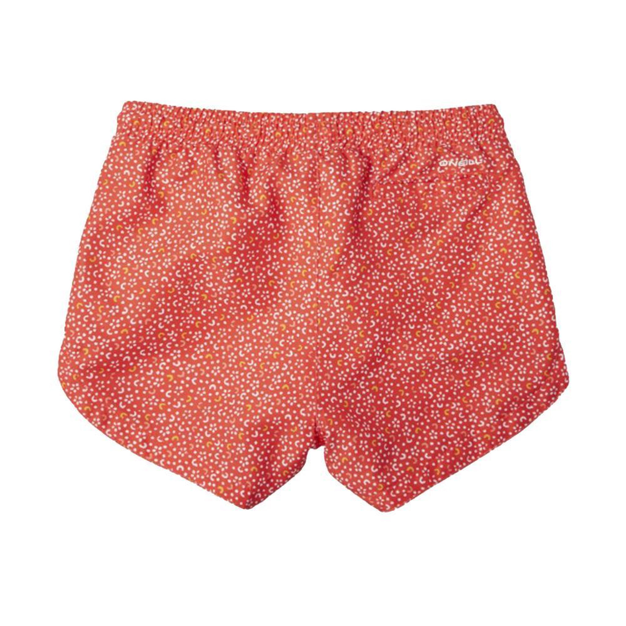 Voir la diapositive 2 : O'NEILL Short Rose/Blanc Fille O'Neill Aop Beach