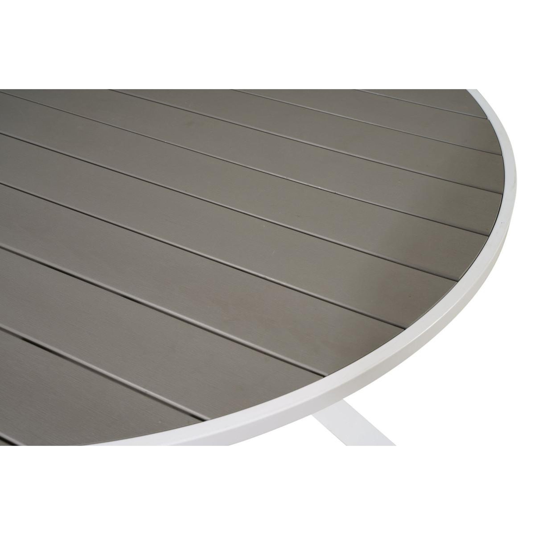 Voir la diapositive 3 : Paris Prix Table de Jardin Ronde  Parma  140cm Gris