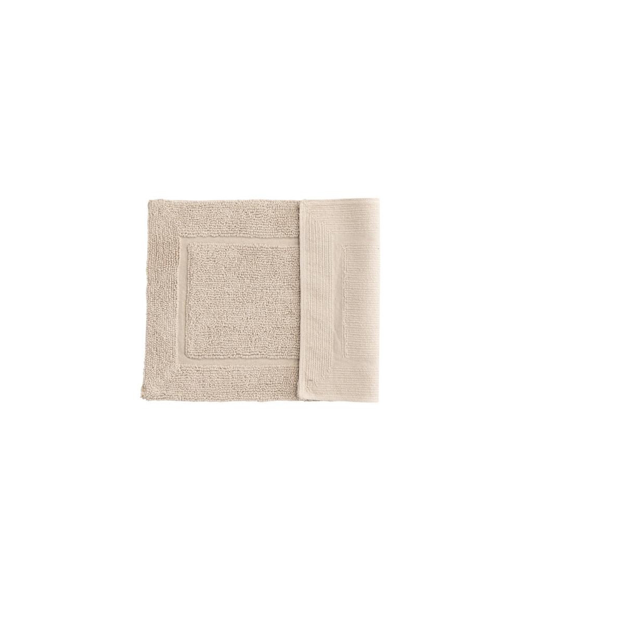 Voir la diapositive 2 : Paris Prix Tapis de salle de bain  william  60x90cm beige