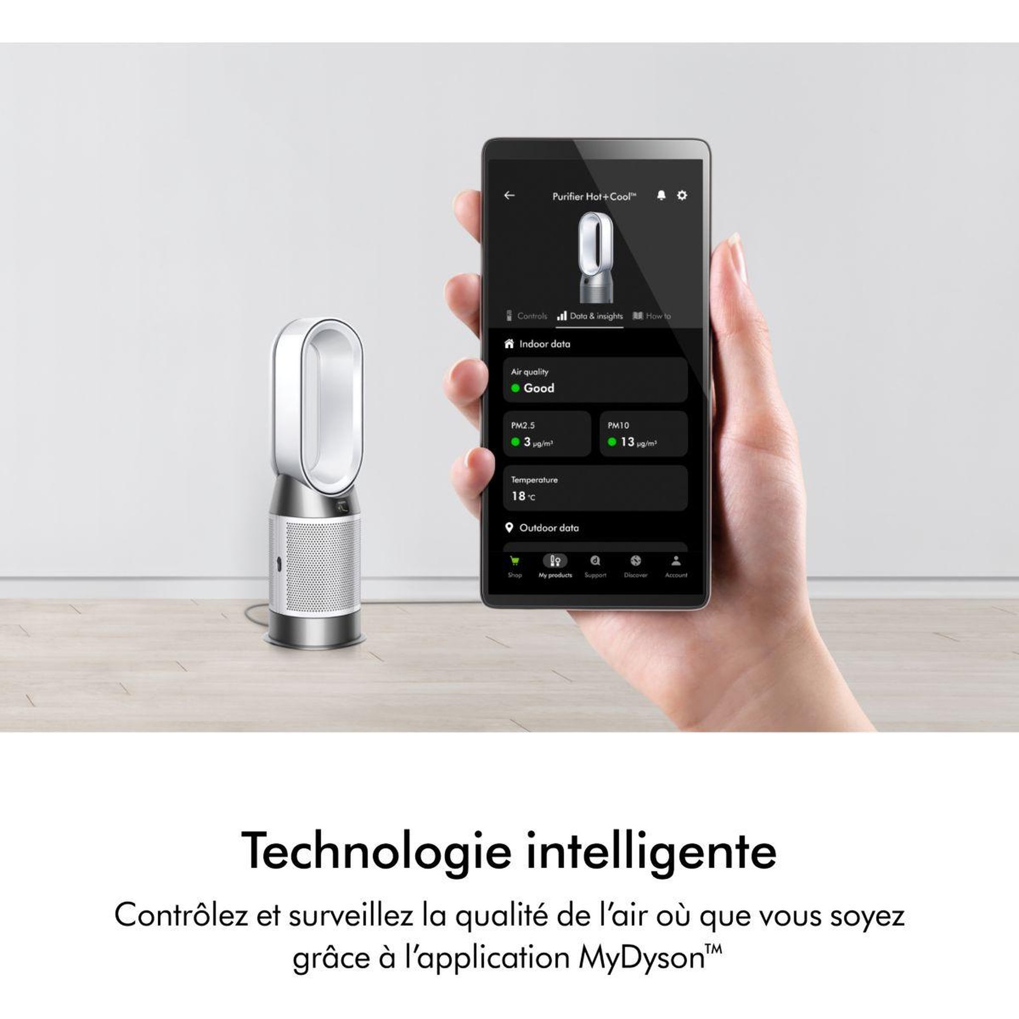 Voir la diapositive 4 : Dyson Purificateur d'air, ventilateur, chauffage hot+cool hp1
