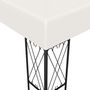 Voir la diapositive 5 : VIDAXL Tonnelle avec guirlande lumineuse a LED 3x3 m Creme Tissu