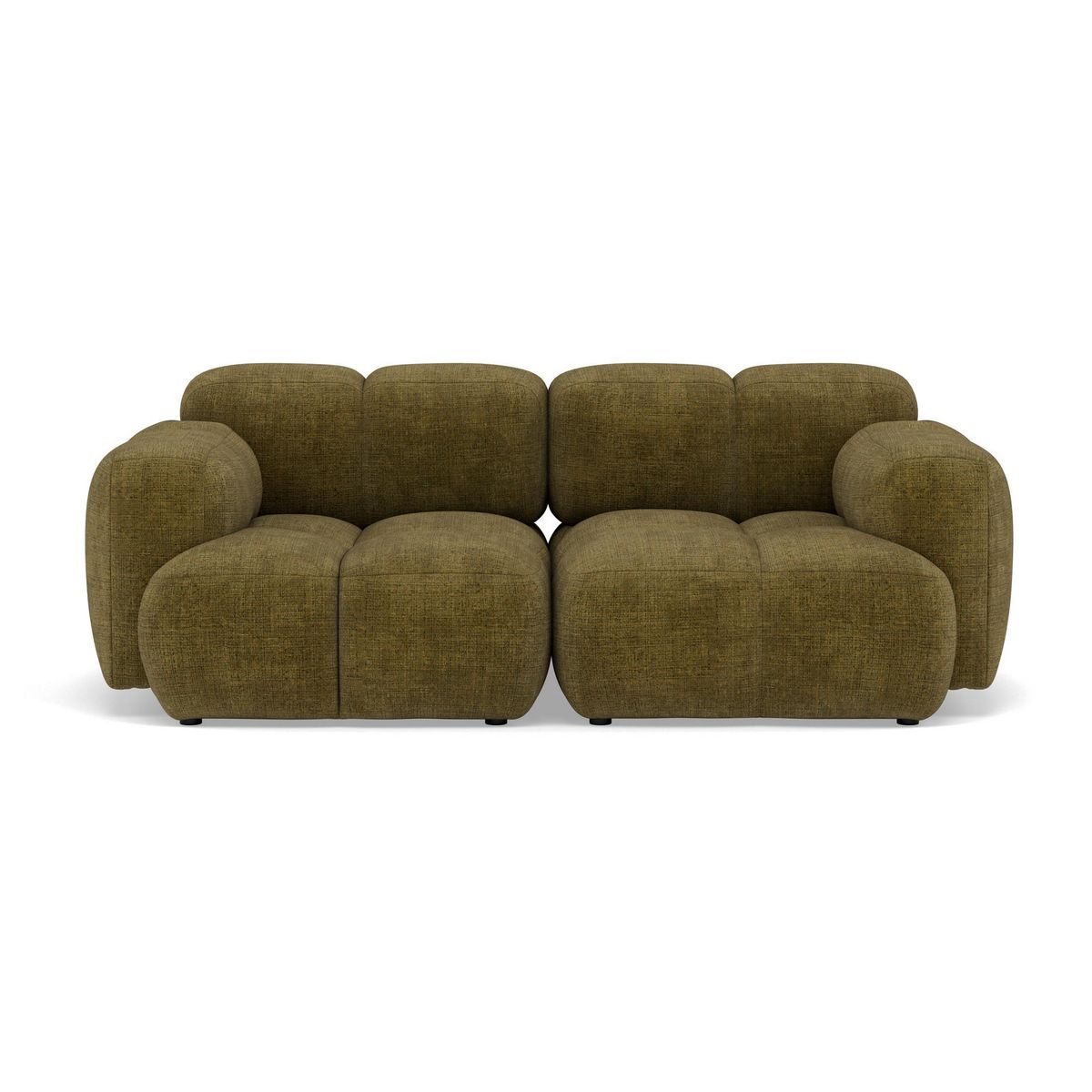 LISA DESIGN Grace - canapé modulable 2 places en velours texturé