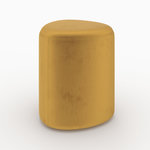 Rendez vous déco Pouf triangulaire en velours jaune-Emmy