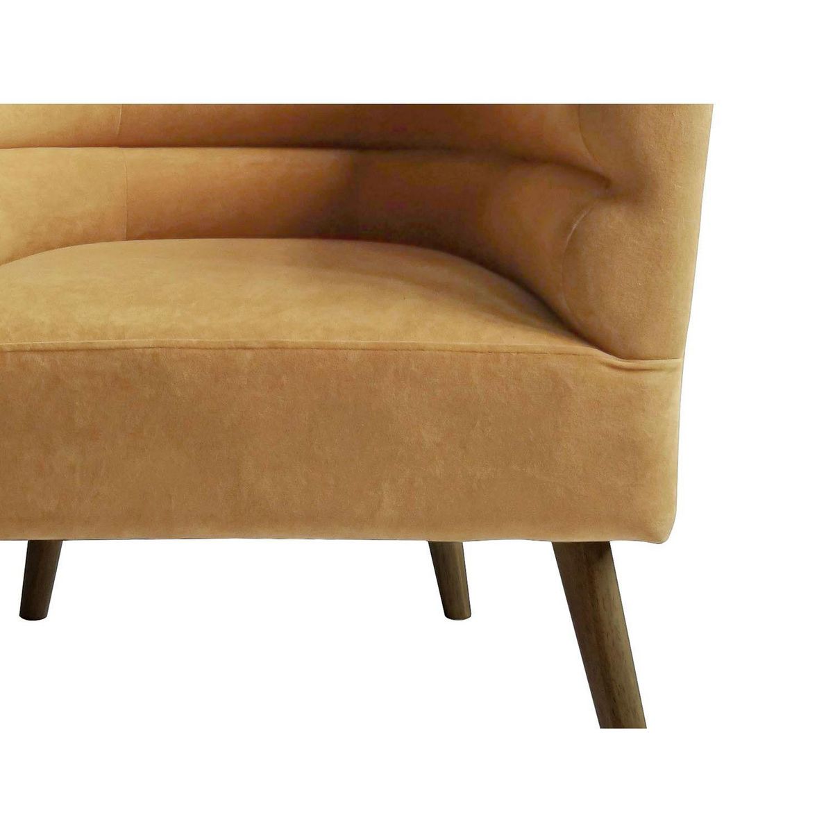 Leitmotiv Fauteuil de salon design velours Explicit