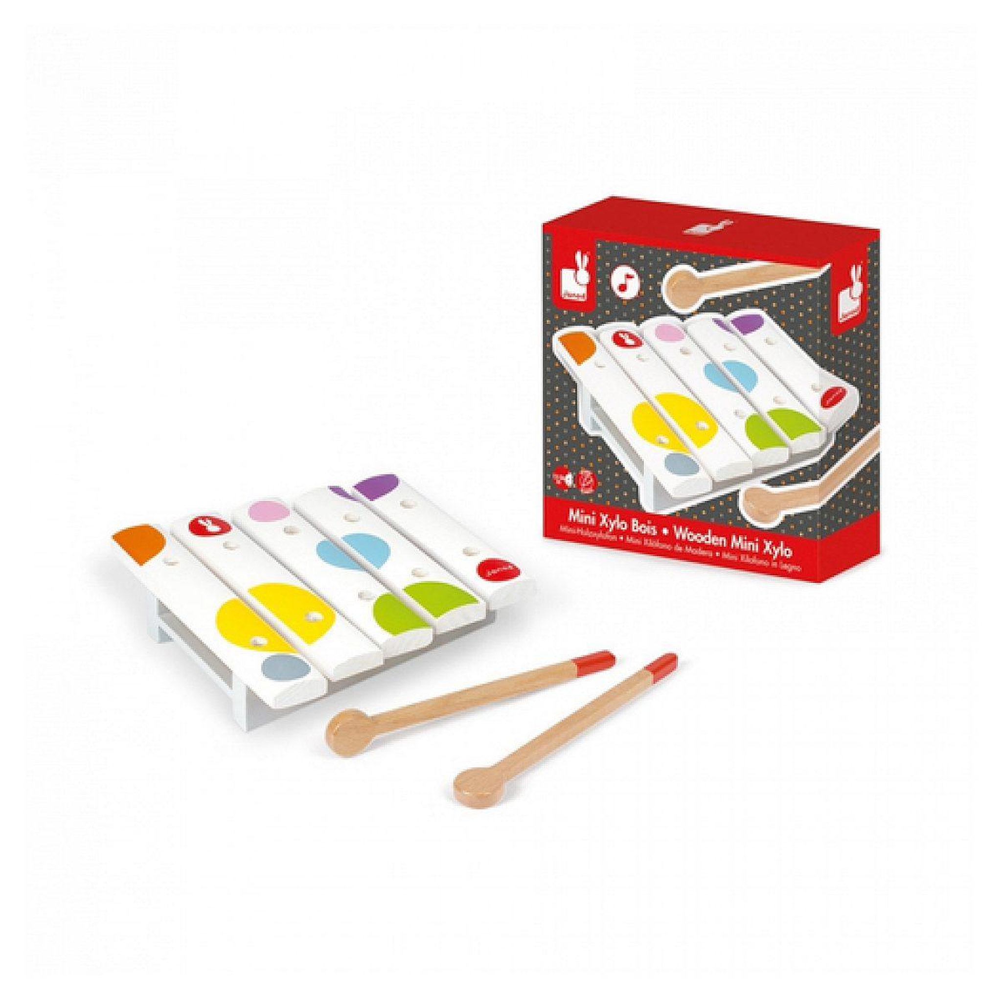 JANOD Xylophone en bois confetti