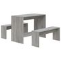 Voir la diapositive 2 : VIDAXL Ensemble a manger 3 pcs Sonoma gris Bois d'ingenierie