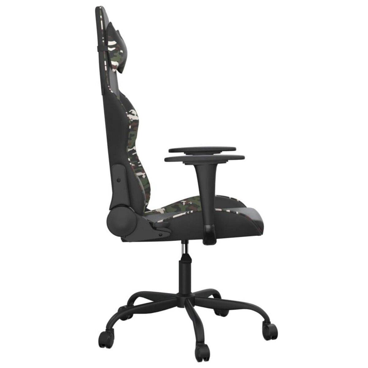 VIDAXL Chaise de jeu de massage Noir et camouflage Similicuir