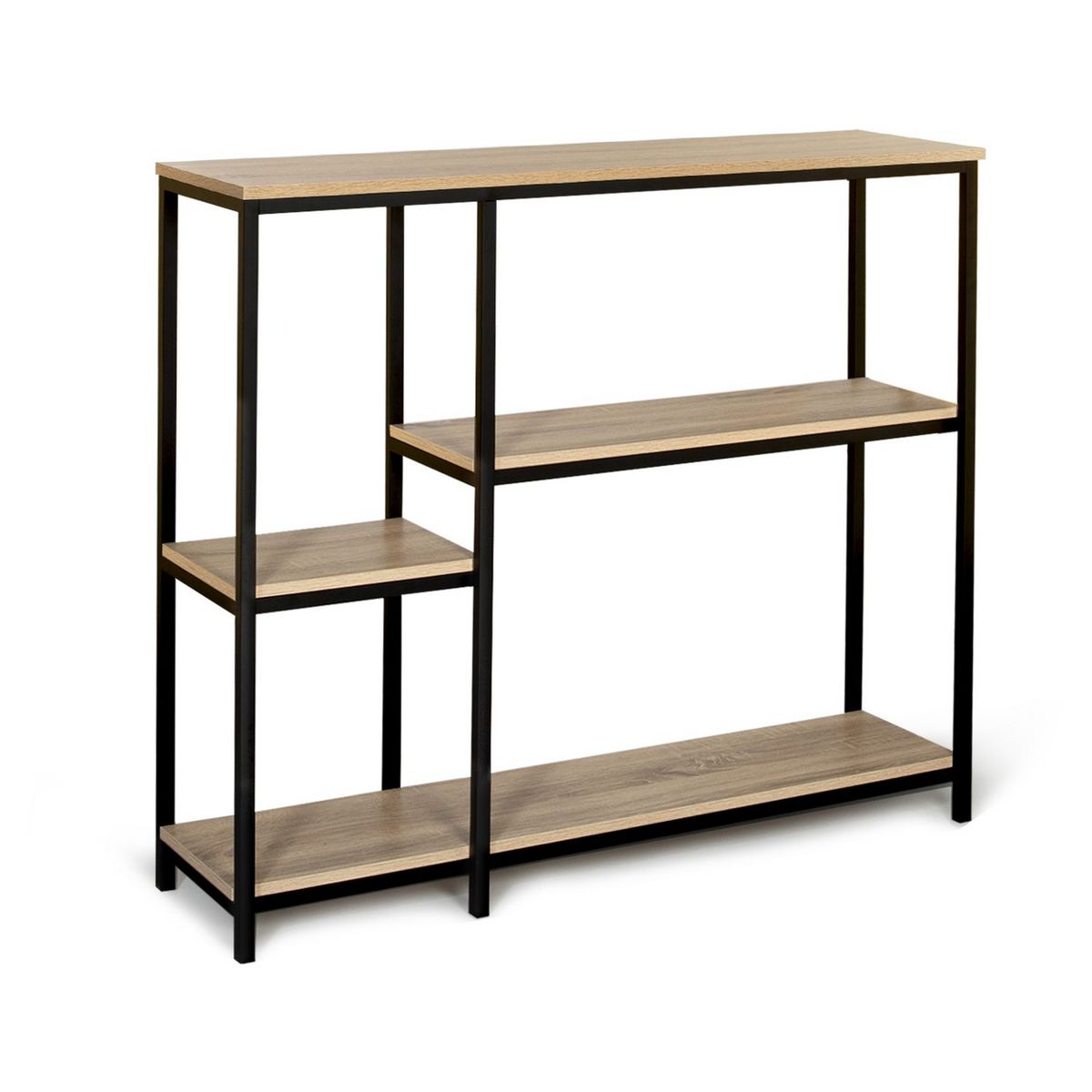 Console style industriel 4 plateaux L110 cm HOUSTON