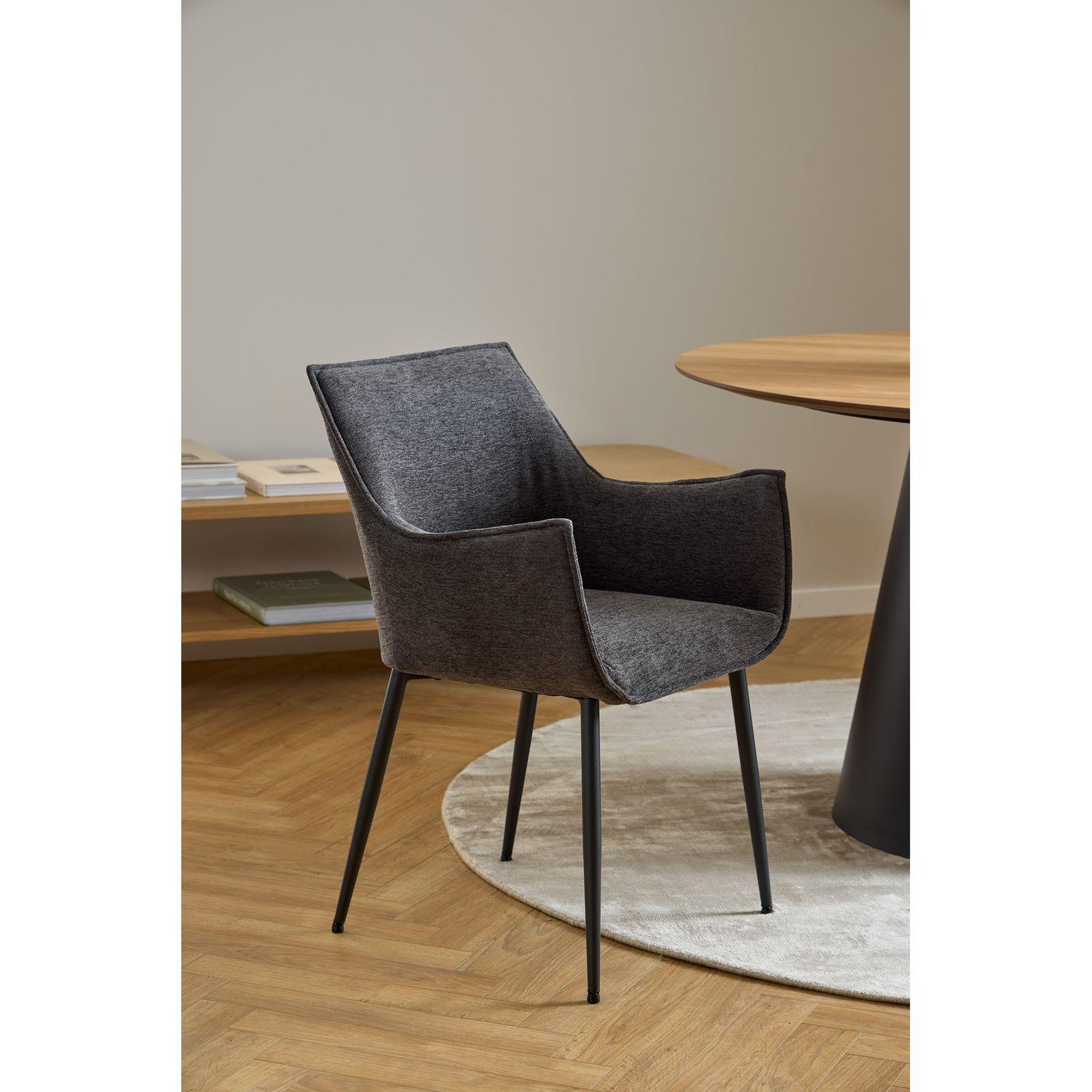 Voir la diapositive 2 : TOILINUX Lot de 2 chaises de salle à manger avec accoudoirs SORRENTO