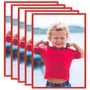 Voir la diapositive 1 : VIDAXL Collage de cadres photo 5 pcs au mur table Rouge 70x90 cm MDF