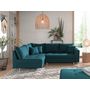 Voir la diapositive 2 : LISA DESIGN Rune - canapé d'angle - avec pouf d'appoint - 4 places - style scandinave - gauche
