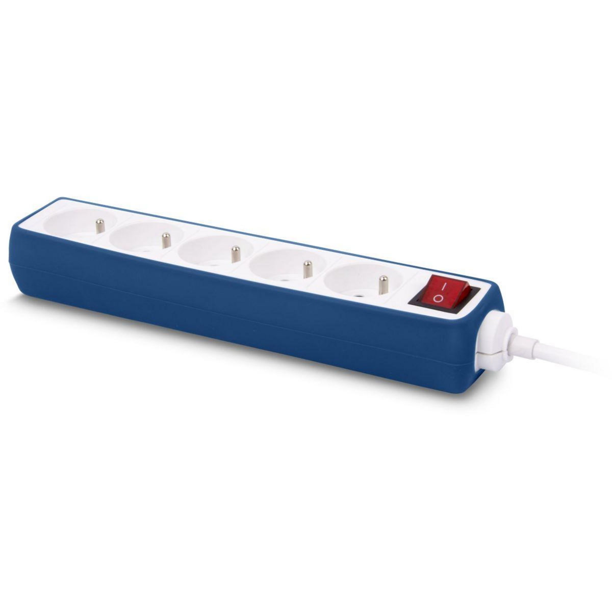 ESSENTIEL B Multiprise Silicone Bleu 5 Prises - 16A