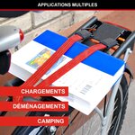 Master lock Tendeur Plat avec Crochet [60 cm d'Elastique] [Double Crochet Inversé] 3224EURDAT