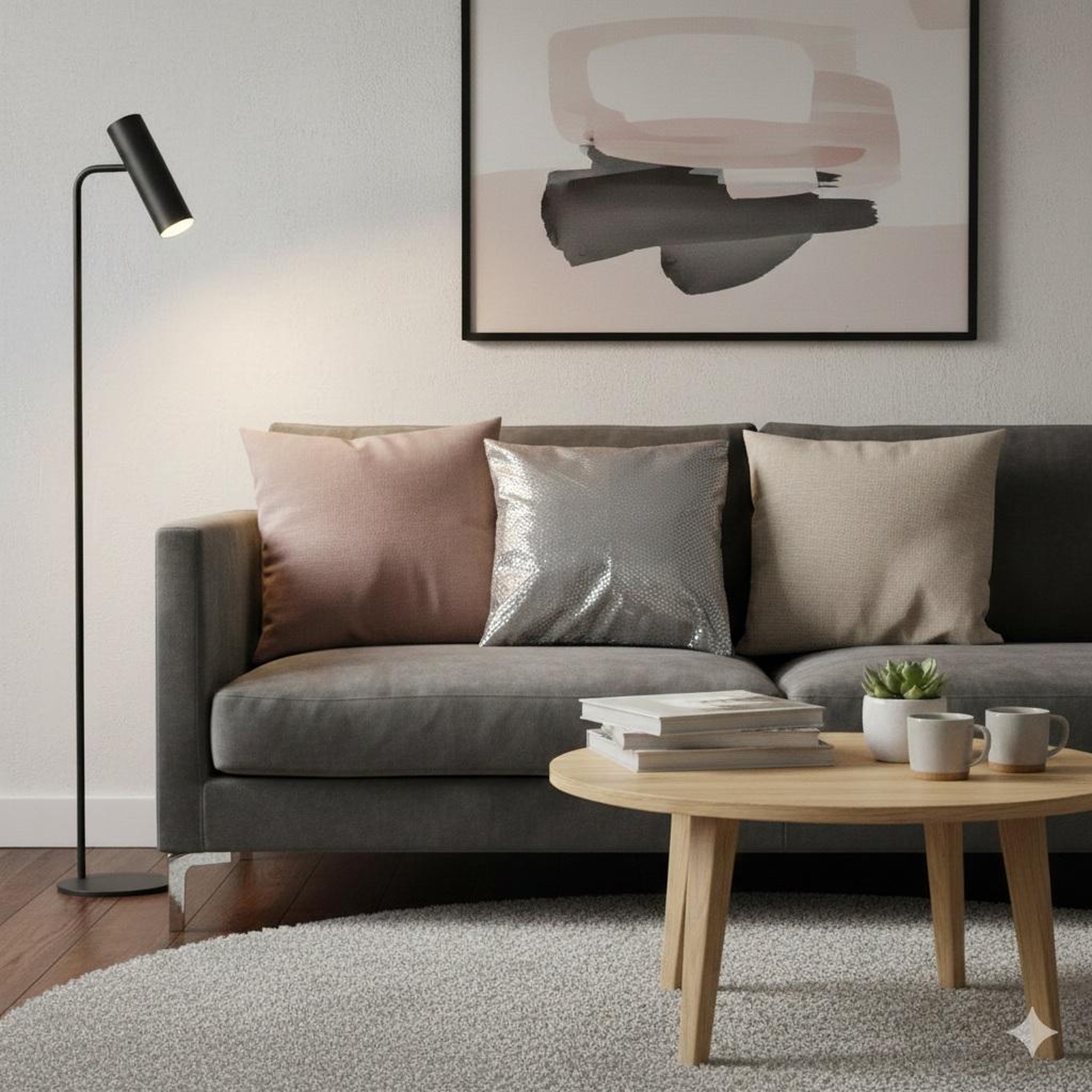 Voir la diapositive 2 : Eden Housse de coussin suede argent c1060 gris 40 x 40 cm