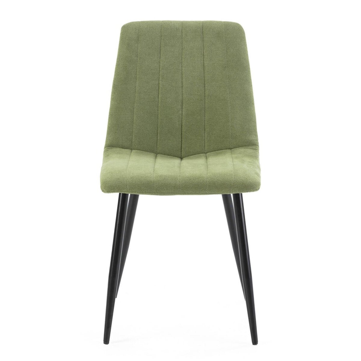 VS VENTA-STOCK Pack 4 chaises Sagi recouvertes de tissu vert