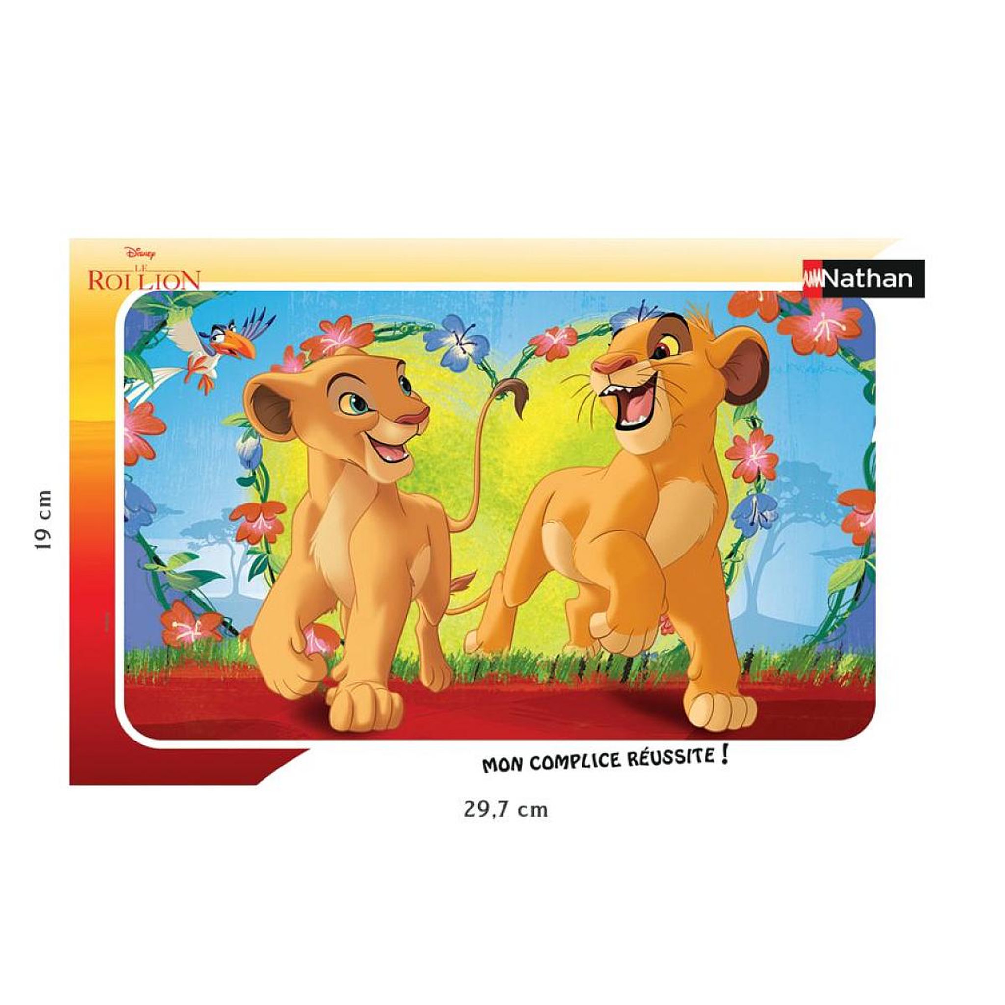 Voir la diapositive 3 : RAVENSBURGER Nathan puzzle cadre 15 p - simba et nala / disney le roi lion