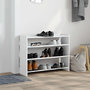 Voir la diapositive 3 : VIDAXL Etagere a chaussures blanc 80x25x62 cm bois d'ingenierie