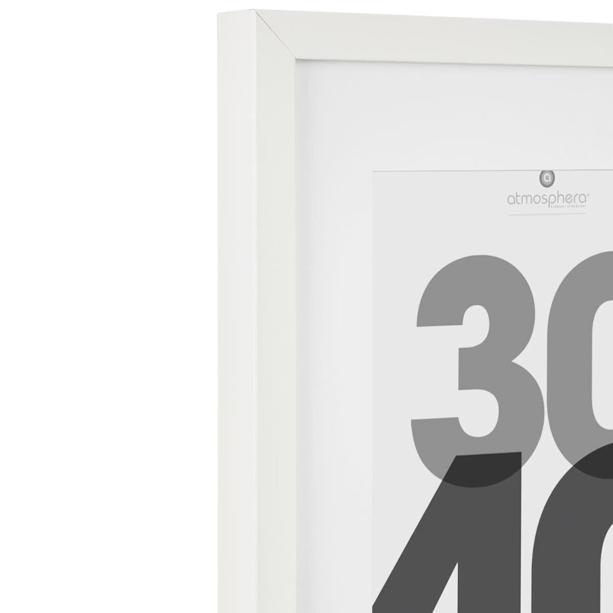 Voir la diapositive 3 : ATMOSPHERA Cadre Photo Bois 30x40cm Blanc