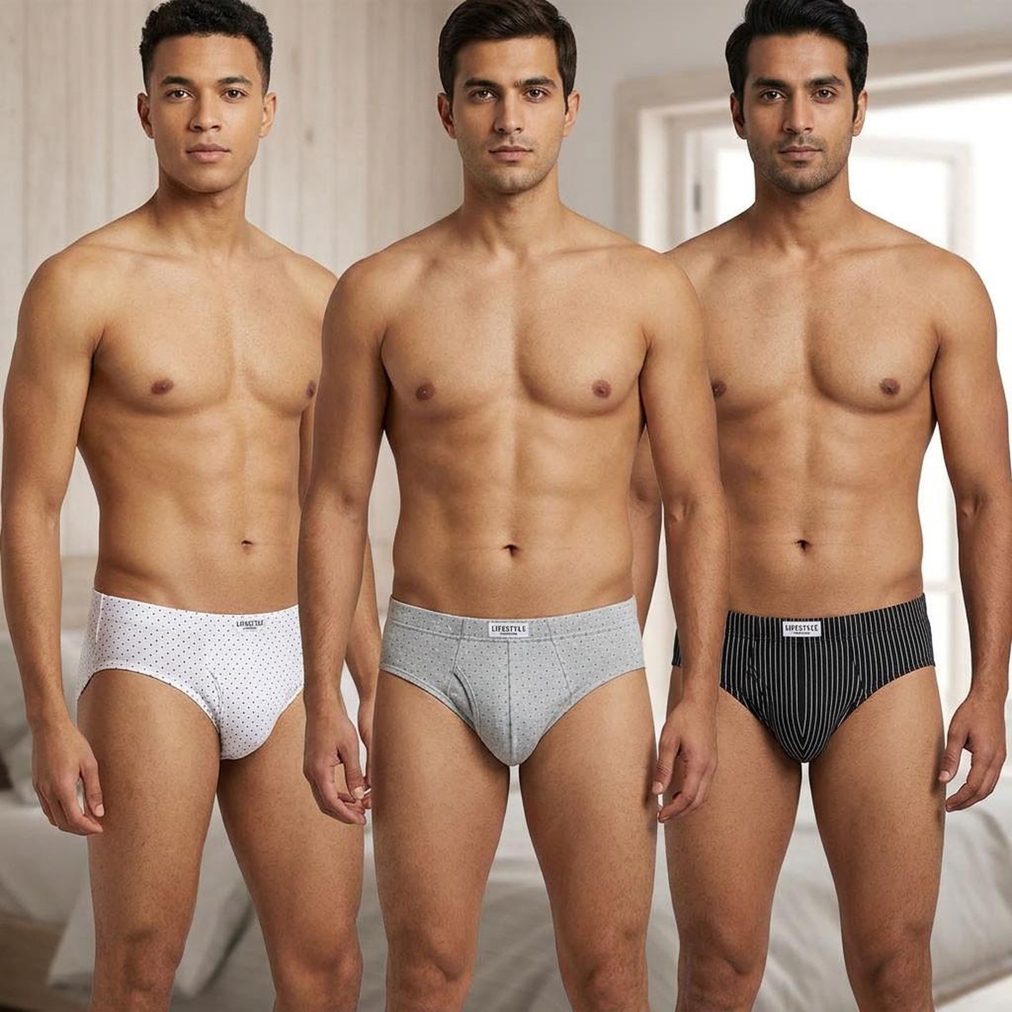 Voir la diapositive 4 : OZABI OZABI Pack Slips Homme 100% Coton – Lot de 6