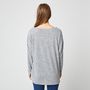 Voir la diapositive 2 : IN EXTENSO T-shirt manches longues gris grande taille femme