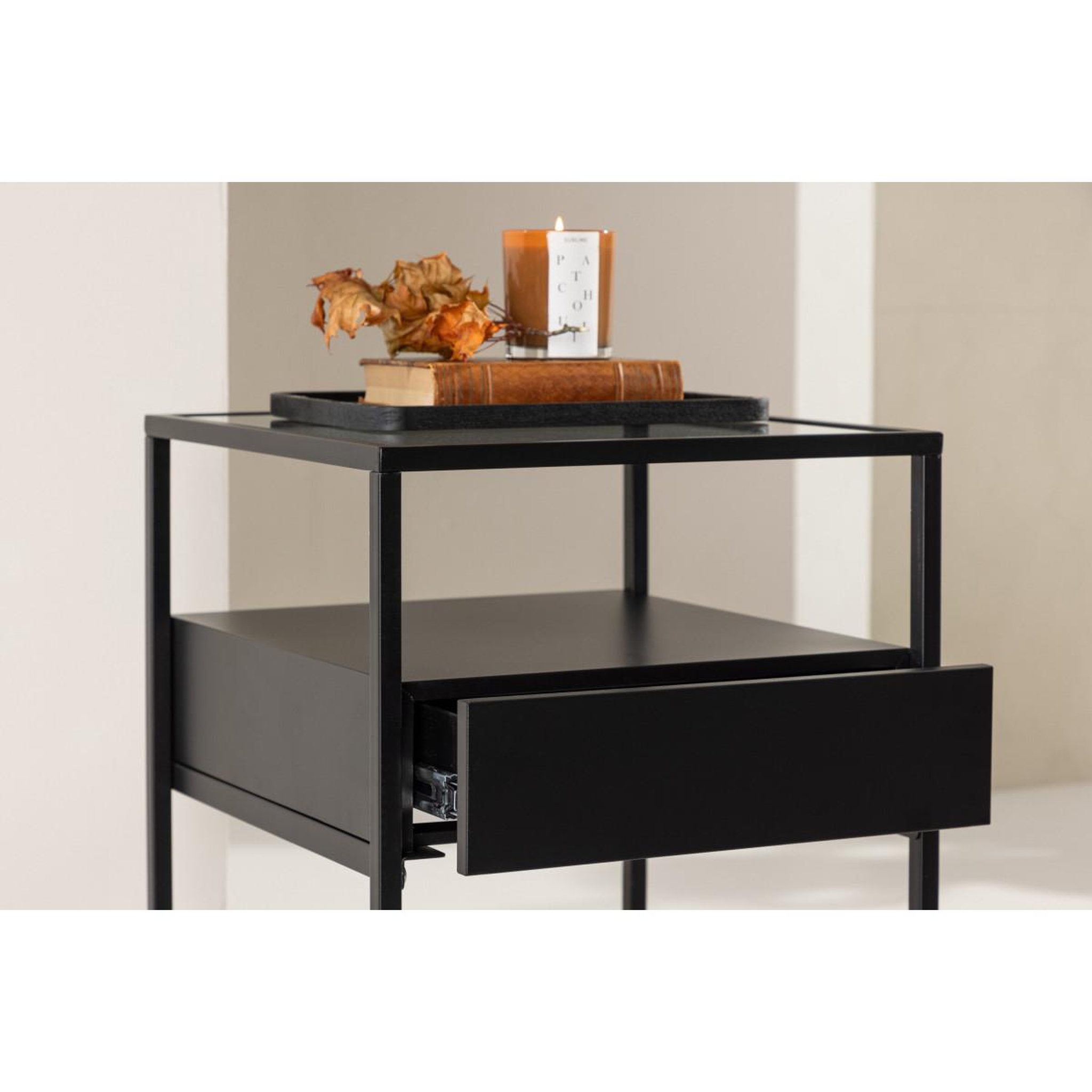 Voir la diapositive 5 : Paris Prix Table d'appoint design  fortaleza  51cm noir