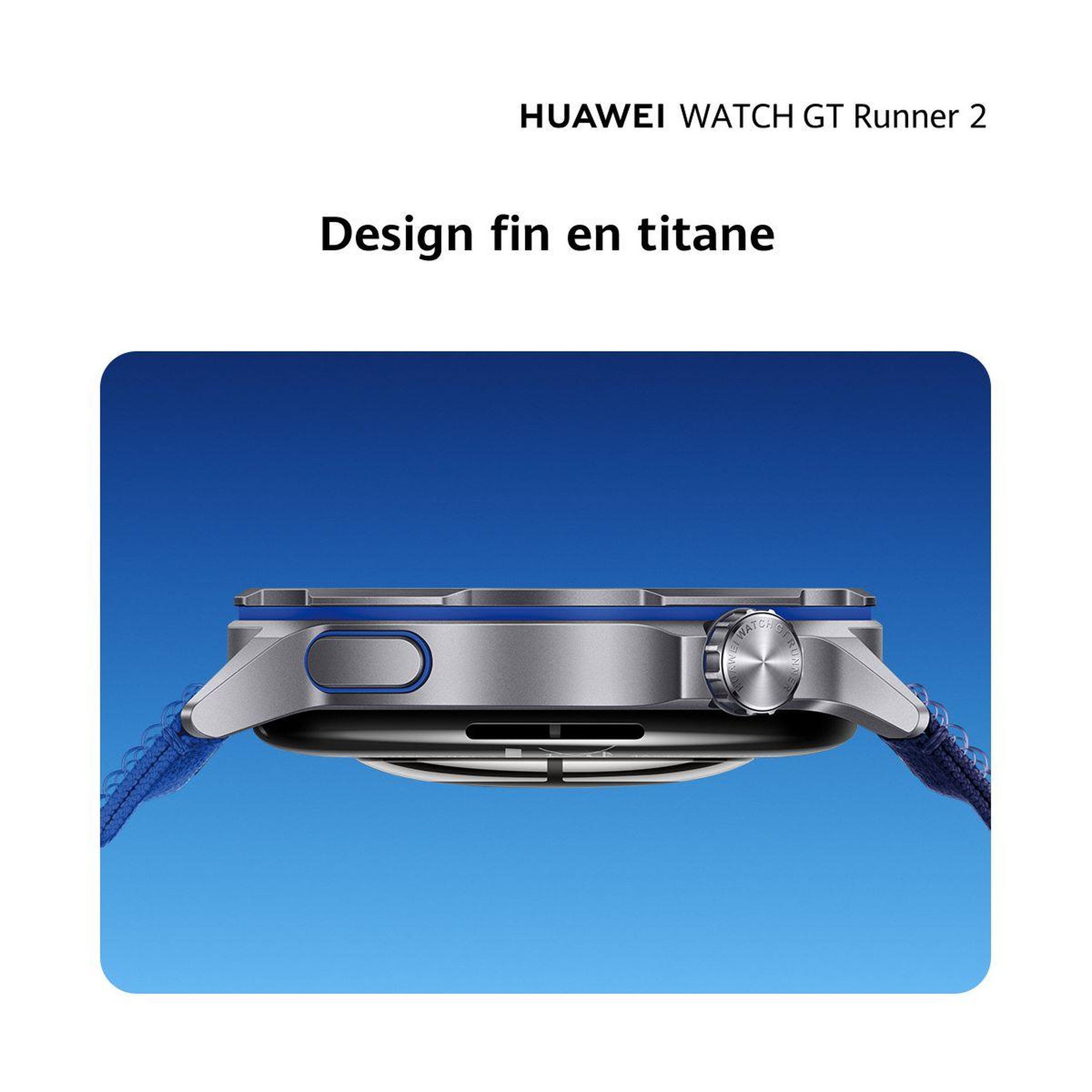 Voir la diapositive 5 : HUAWEI Montre sport watch gt runner 2 bleu