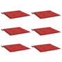 Voir la diapositive 3 : VIDAXL Coussins de chaise jardin lot de 6 rouge 40x40x3cm tissu oxford