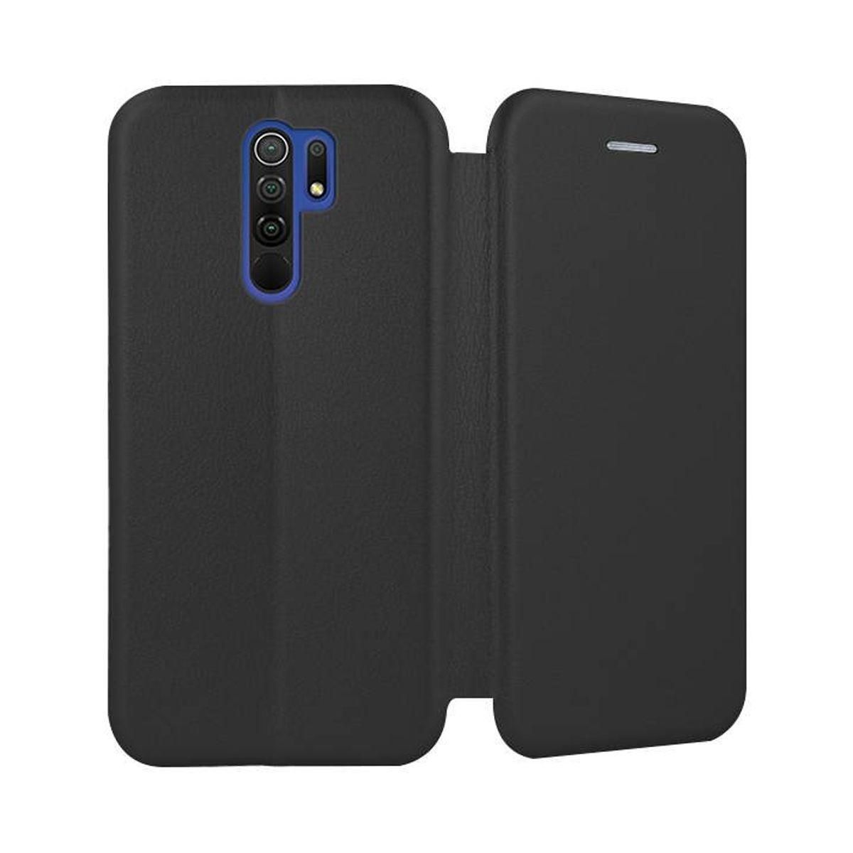 IBROZ Etui Xiaomi Redmi 9 Etui cuir noir