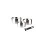 Voir la diapositive 4 : Lacor Set 3 casseroles inox 16 / 18 / 20 cm + poignée - 56610