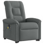 Voir la diapositive 4 : VIDAXL Fauteuil de massage inclinable Gris fonce Tissu