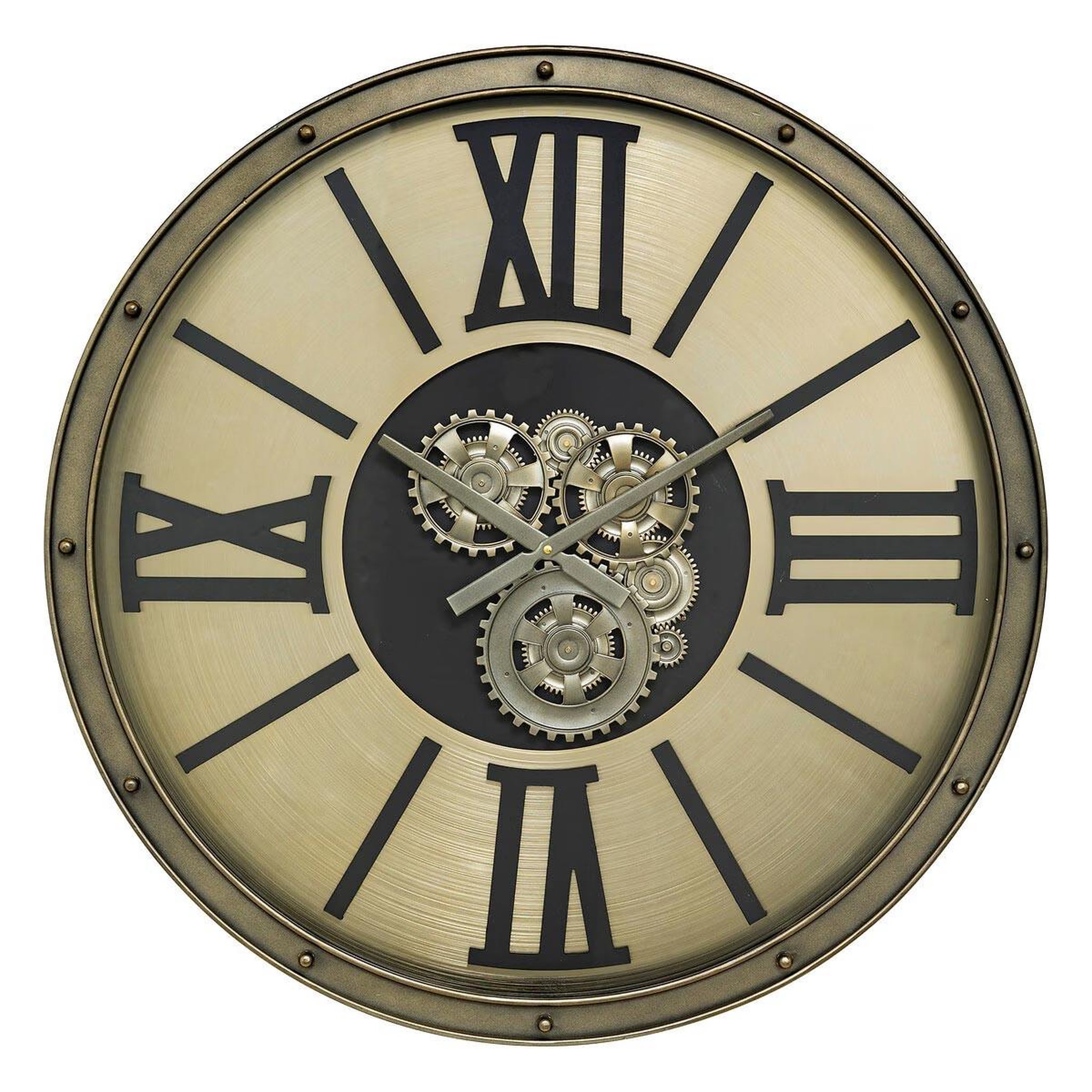 ATMOSPHERA Horloge murale mécanisme  parker  80cm argent
