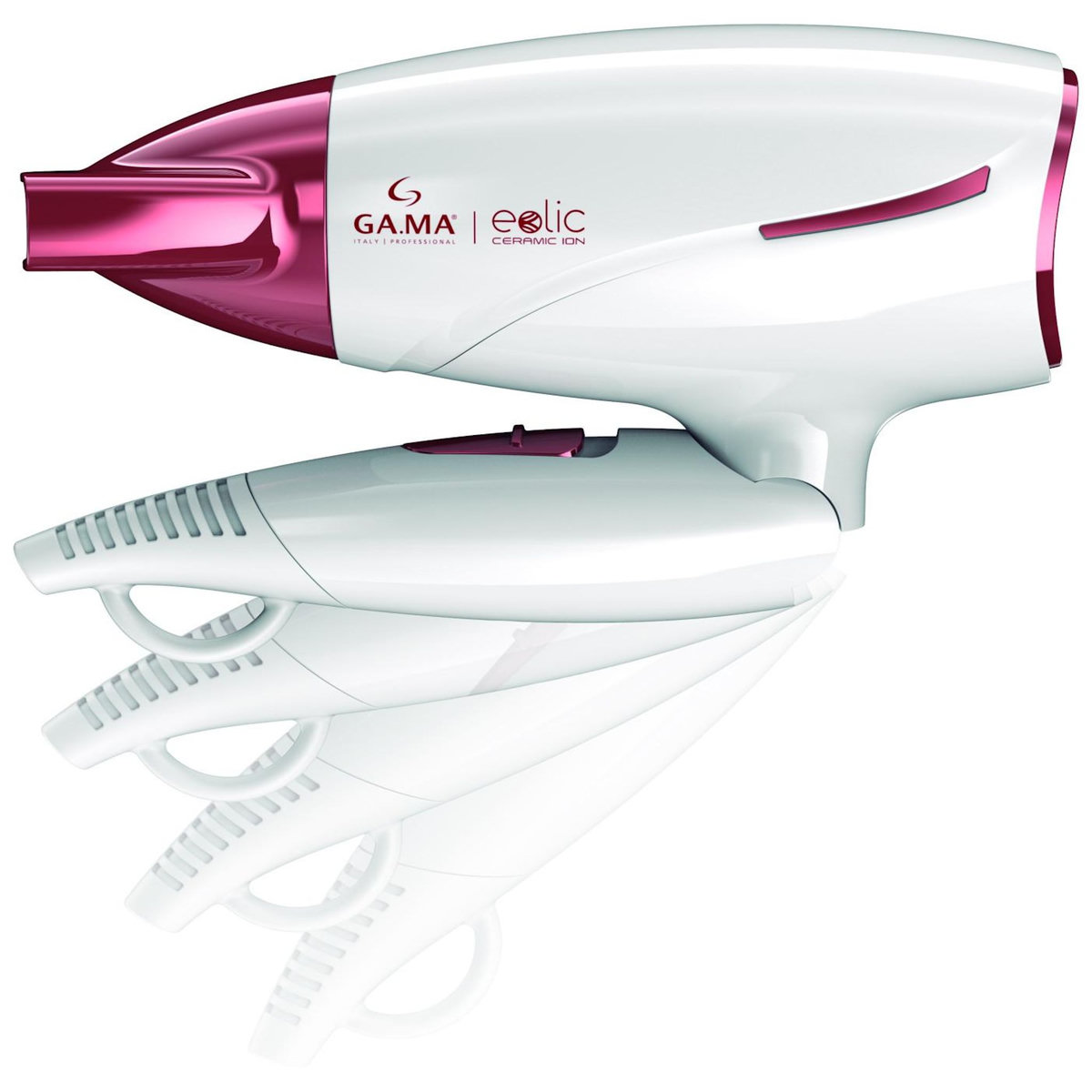 Gama GA.MA Eolic Travel sèche-cheveux 1600 W Rouge, Blanc