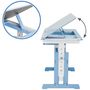 Voir la diapositive 2 : tectake Bureau réglable en hauteur et inclinable avec caisson de bureau à roulettes