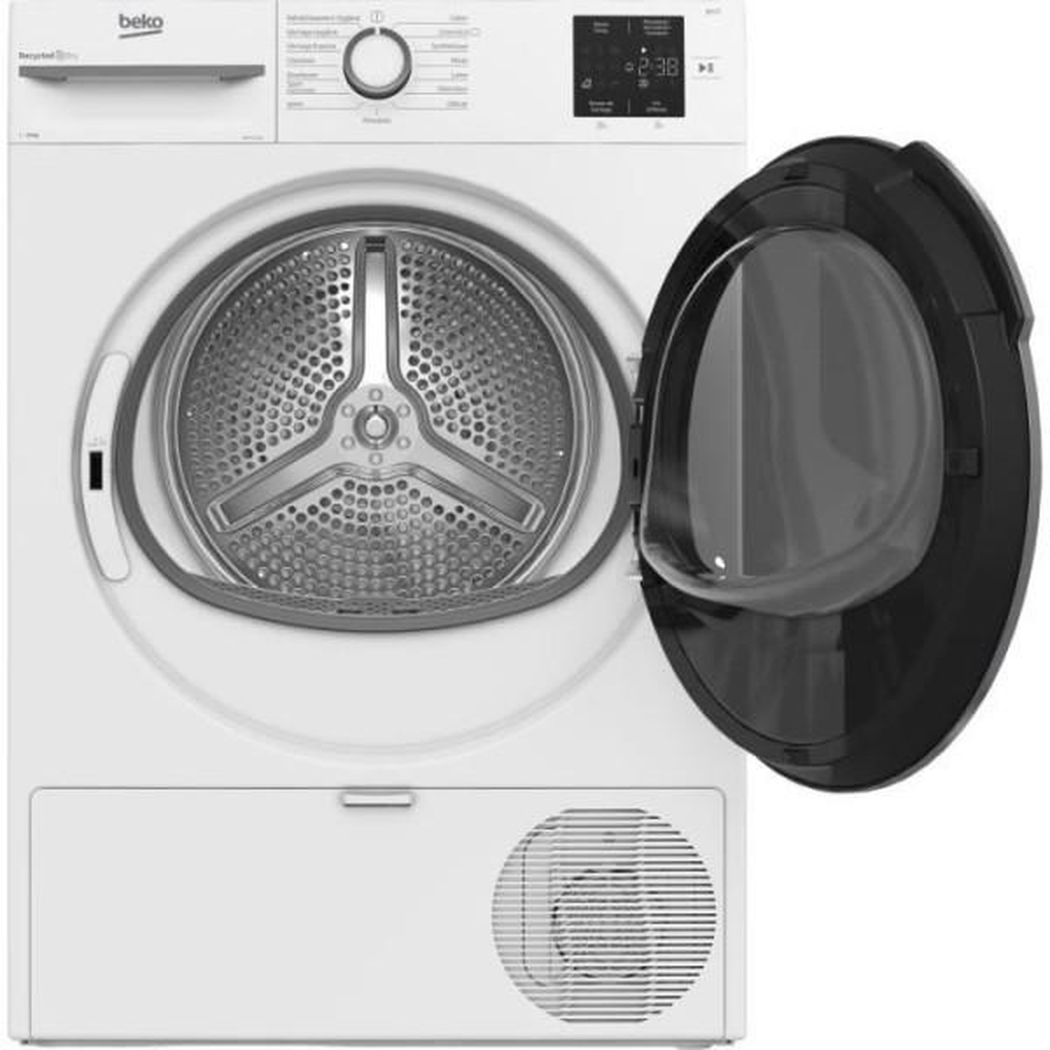 Voir la diapositive 5 : Beko Sèche-linge pompe à chaleur 60cm 12kg blanc - D0H11230