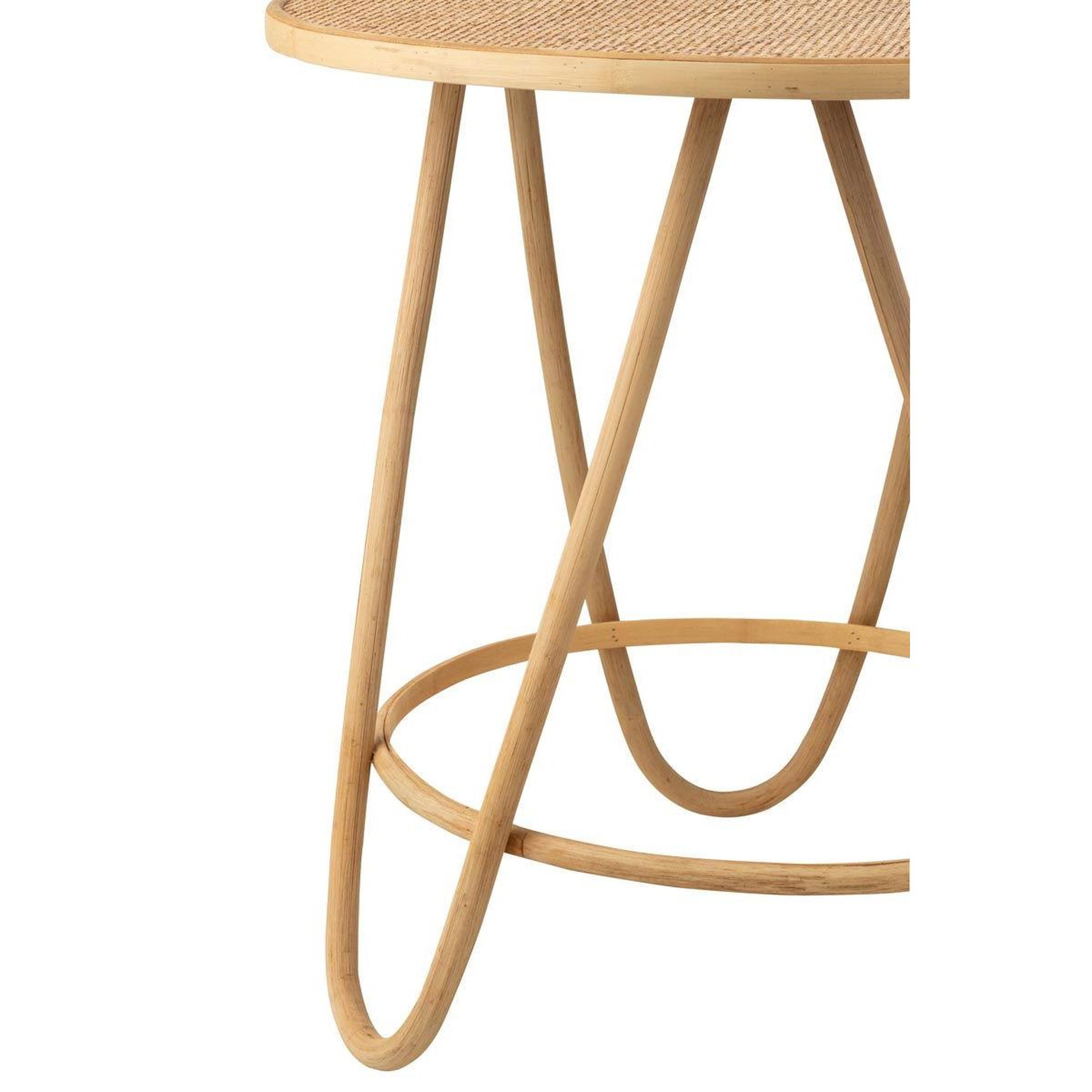 Voir la diapositive 3 : J-LINE Table basse en rotin  balia  60cm naturel